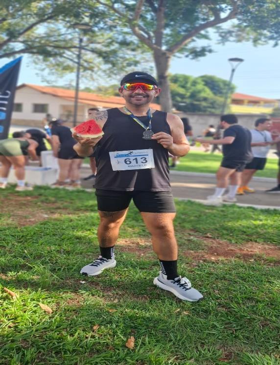Leandro Ferreira com representantes na corrida de rua!