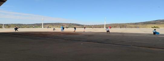 Leandro Ferreira realizando o “Festival de Pipas” 